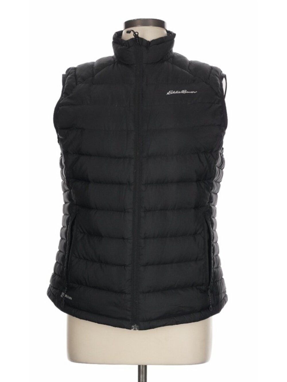 Eddie Bauer First Ascent Vest Womens Large  800 Storm Down Goose Black Zip